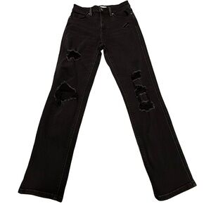 Eunina Rocky High Rise Boyfriend Distressed Black Jeans Women’s Size 5